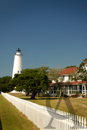 Ocracoke Light and Keepers Quarters